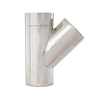 TEU INOX DP 135* D130/200 VULCANO 0.5MM