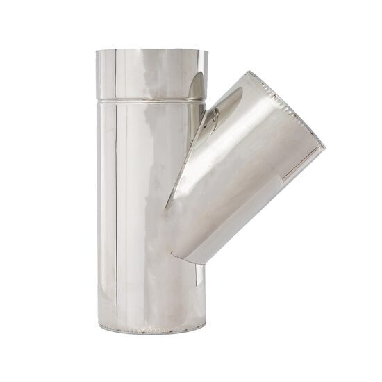 TEU INOX DP 135* D130/200 VULCANO 0.5MM